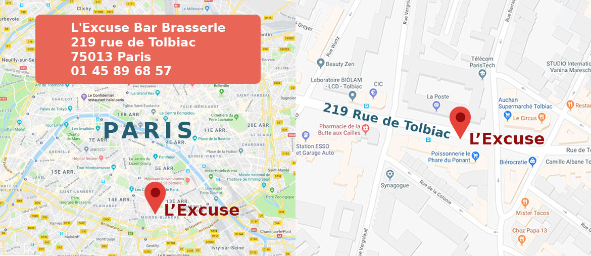 Plan L'Excuse Paris